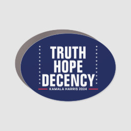 Truth Hope Decency | Harris Walz Blue