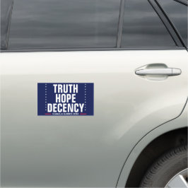 Truth Hope Decency | Harris Walz Blue