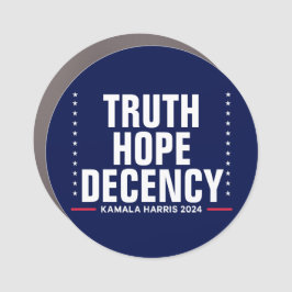 Truth Hope Decency | Harris Walz Blue