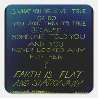 Truth Sticker Fyrkantigt Klistermärke