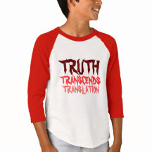 TRUTH TRANSCENDS YOUTH RED RAGLAN
