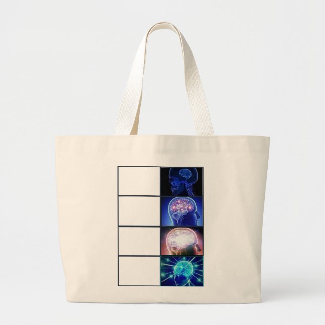 TRVMP Custom Meme Tote Bag Jumbo Tygkasse (Framsidan)