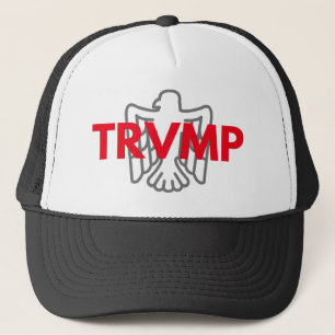 TRVMP-truckerkeps - som är röd med den gråa ör Keps
