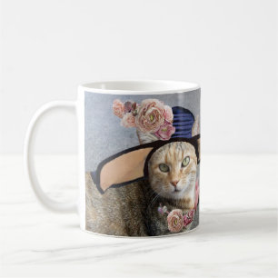 TRYCESS TATUS CAT,ELEGANT BIG DIVA HAT OCH RO KAFFEMUGG