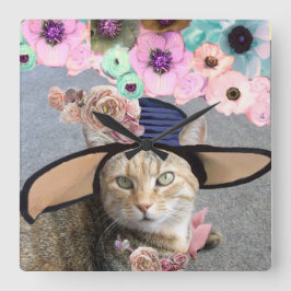 TRYCESS TATUS/ELEGANT CAT,BIG DIVA HAT OCH RO FYRKANTIG KLOCKA