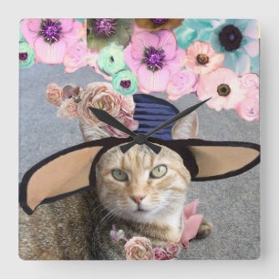 TRYCESS TATUS/ELEGANT CAT,BIG DIVA HAT OCH RO FYRKANTIG KLOCKA
