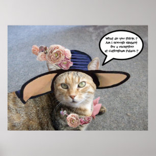 TRYCESS TATUS/ELEGANT CAT,BIG DIVA HAT OCH RO POSTER