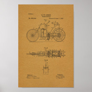 Tryck 1897 för konst för patent för