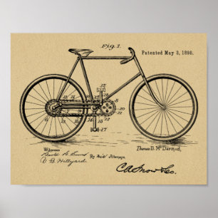 Tryck 1898 för konst för patent för