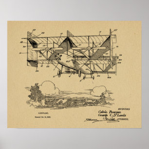Tryck 1920 för teckning för patent för