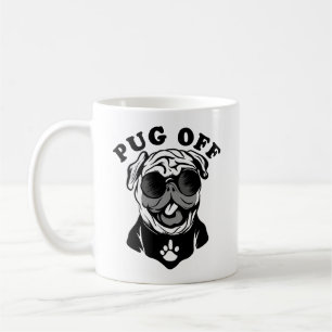 Tryck av   Funny Pun Humor för Pug Älskare Kaffemugg