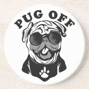Tryck av   Funny Pun Humor för Pug Älskare Underlägg