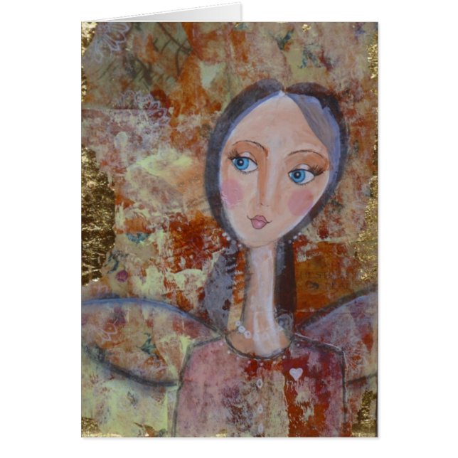 Tryck av original- konstverk hälsningskort (Framsidan)