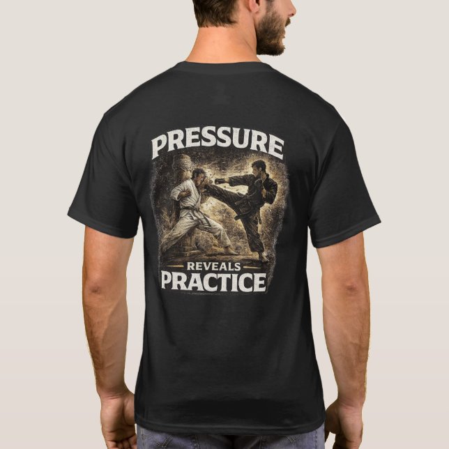 Tryck Avslöjar Övning T Shirt (Baksida)
