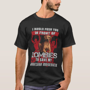 Tryck dig till Zombies för att Spara min rodesiska T Shirt