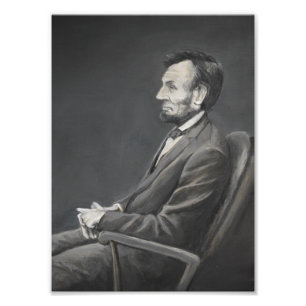 Tryck för Abraham Lincoln porträttkonst
