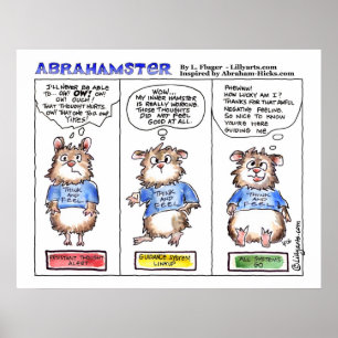 Tryck för affisch för Abrahamster 3 paneltecknad