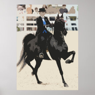 Tryck för affisch för amerikanSaddlebred häst