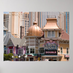 Tryck för affisch för kasinoRoyale Las Vegas fot