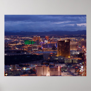 Tryck för affisch för Las Vegas remsa flyg-
