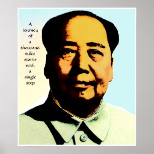 Tryck för affisch för Mao Zedong
