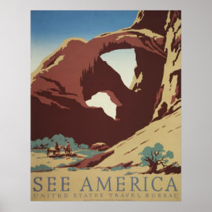 Tryck för annons för Amerika Utah vintage