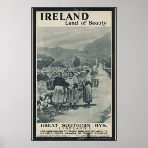 Tryck för annons för Irland vintage resoraffisch