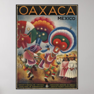 Tryck för annons för Oaxaca Mexico vintage