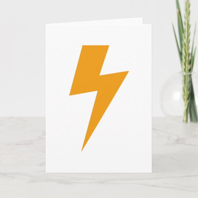 Tryck för åskaenergigult kort (Framsida)