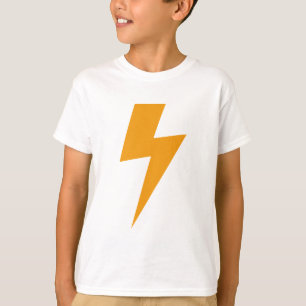 Tryck för åskaenergigult tee shirt