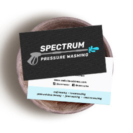 Tryck för att Tvätta ström Tvättande svartvit Guld Visitkort