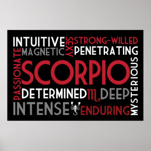 Tryck för Collage för Scorpioastrologiord