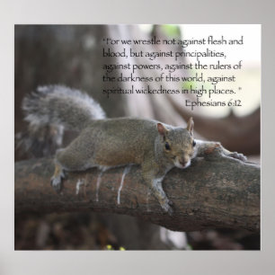 Tryck för Ephesians 6:12affisch