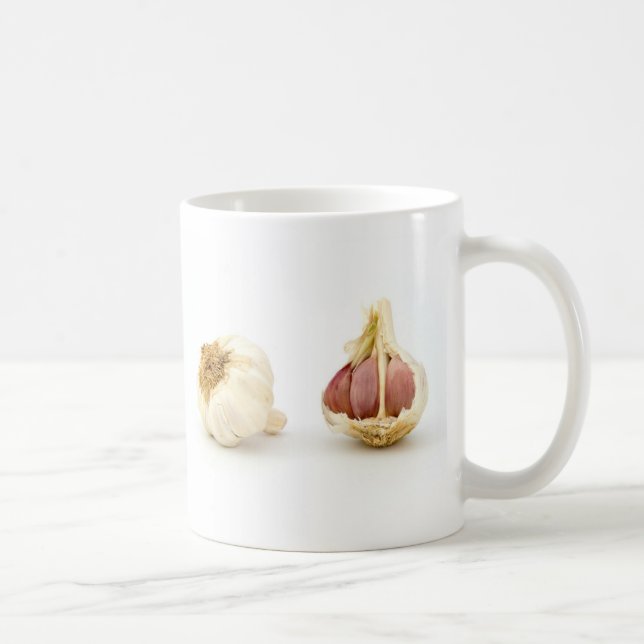 Tryck för foto för vitlökvitlökvitlök roligt kaffemugg (Höger)