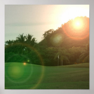 Tryck för Golfgröntaffisch