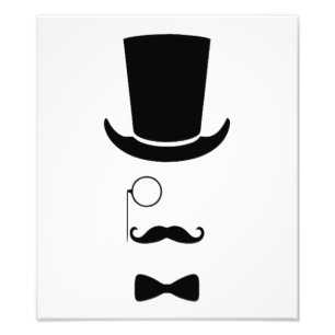 Tryck för Hipsteransiktefoto
