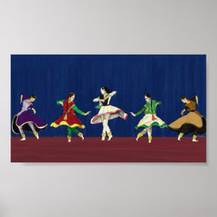 Tryck för Kathak dansareminiatyr