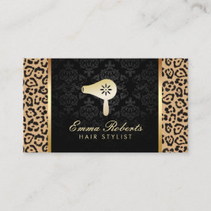 Tryck för Leopard för logotyp för tork för Visitkort
