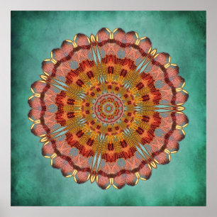 Tryck för Mandala för sländavingeKaleidoscope