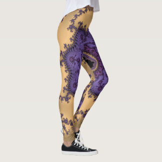 Tryck för Mandelbrot Fractalkonst Leggings