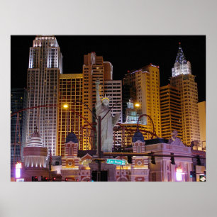 Tryck för New York New York Las Vegas fotoaffisch