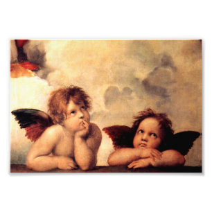 Tryck för Raphael-CherubsSistine Madonna foto