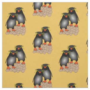 Tryck för Rockhopper pingvintyg Tyg