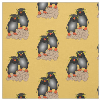 Tryck för Rockhopper pingvintyg Tyg