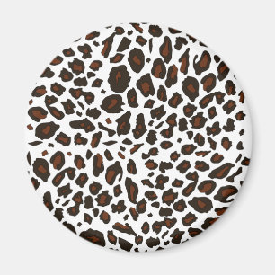 Tryck för snöLeopard Magnet