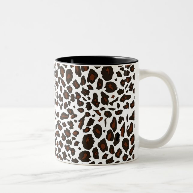 Tryck för snöLeopard Två-Tonad Mugg (Höger)