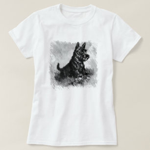 Tryck för stil för Scottievalpkol T Shirt