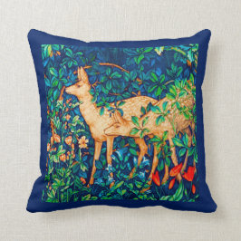 Tryck för Tapestry för William Morris skoghjort Kudde