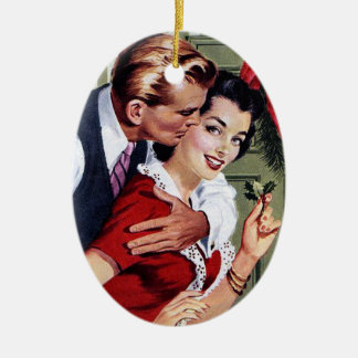 Tryck för vintage40-taljul julgransprydnad keramik