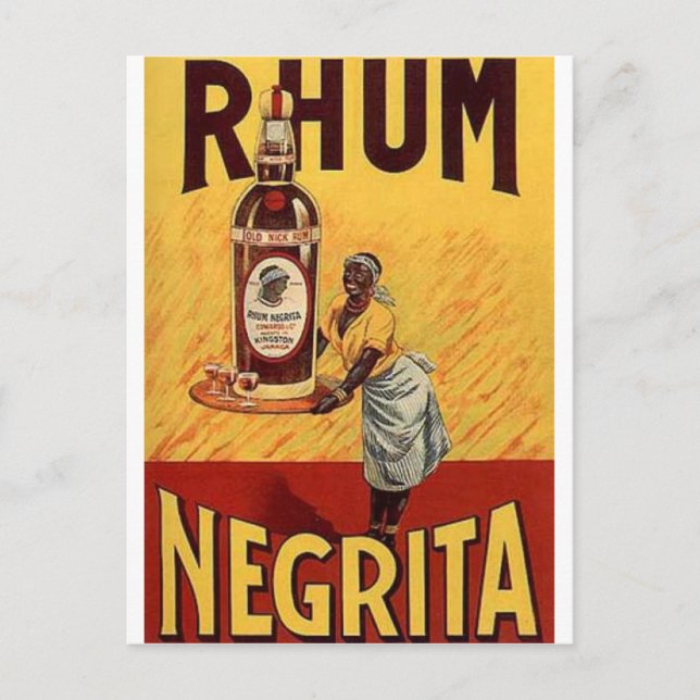 Tryck för vintagealkoholannonser vykort (Framsida)